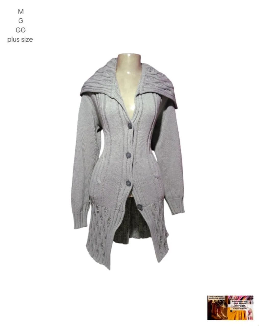 Blusa de frio feminina com gola alta - Foto 2