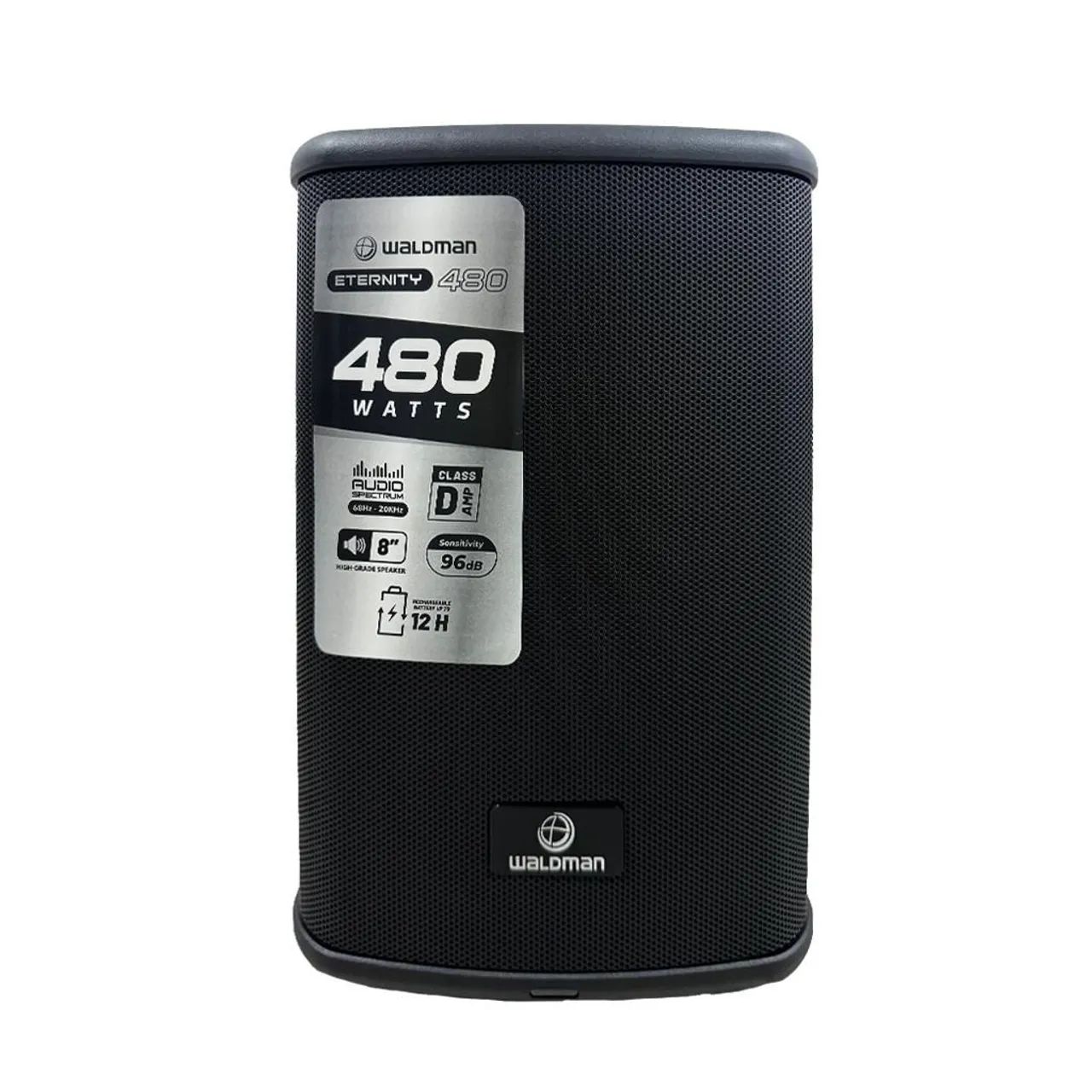 Caixa de Som Bluetooth 480W Waldman Eternity 480 Recarregável 