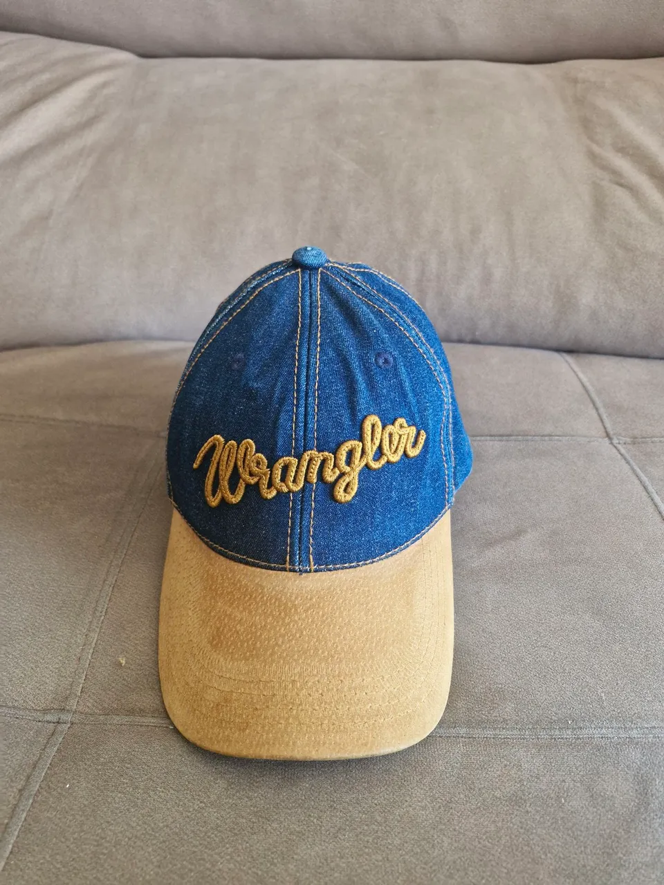 Boné Wrangler Jeans e Aba Bege