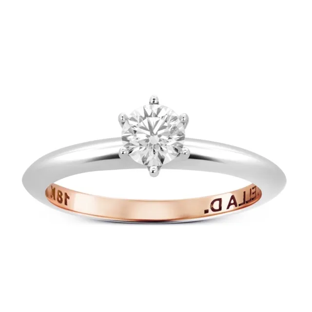 Anel de Noivado com Diamante Stella Diamonds 18k 40 Pontos