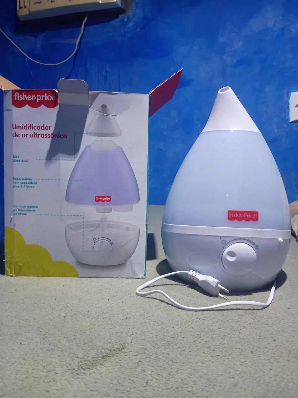Umidificador De Ar Ultrassônico Para bebê - Fisher Price - Ventiladores ...