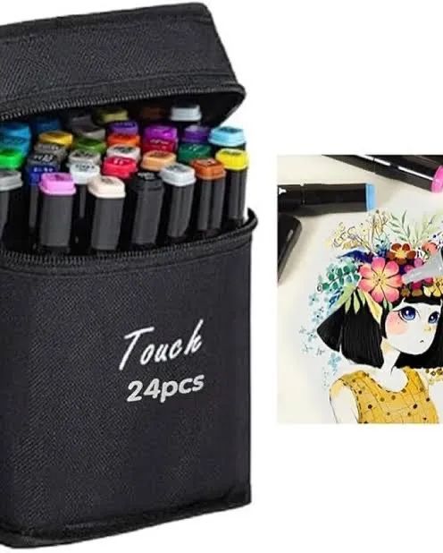 Canetas Marcador 24 cores com Estojo - Foto 2