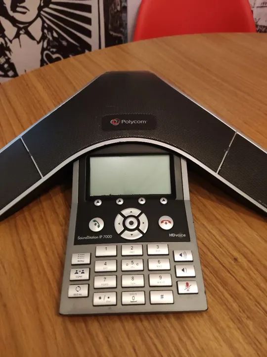 Duas unidades Telefone IP Conferência Polycom SoundStation IP 7000 