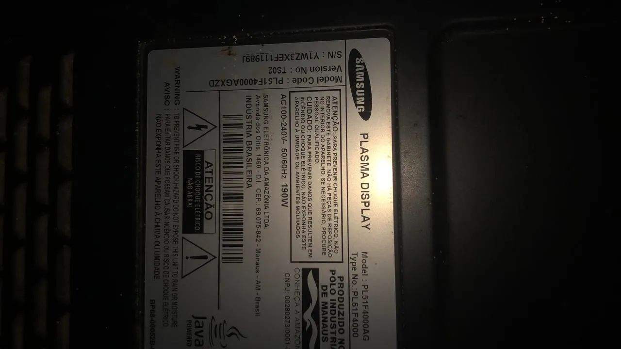 TV Samsung 51 polegadas ( Defeito ) - Foto 2