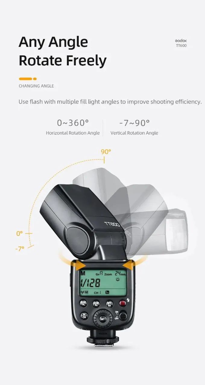 Godox Tt600 2.4g High Power Wireless Speedlite Flash - Acessórios