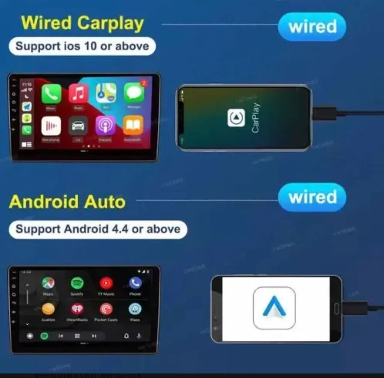 Adaptador para multimidia android do carro/ carplay Apple, Android auto - Foto 4