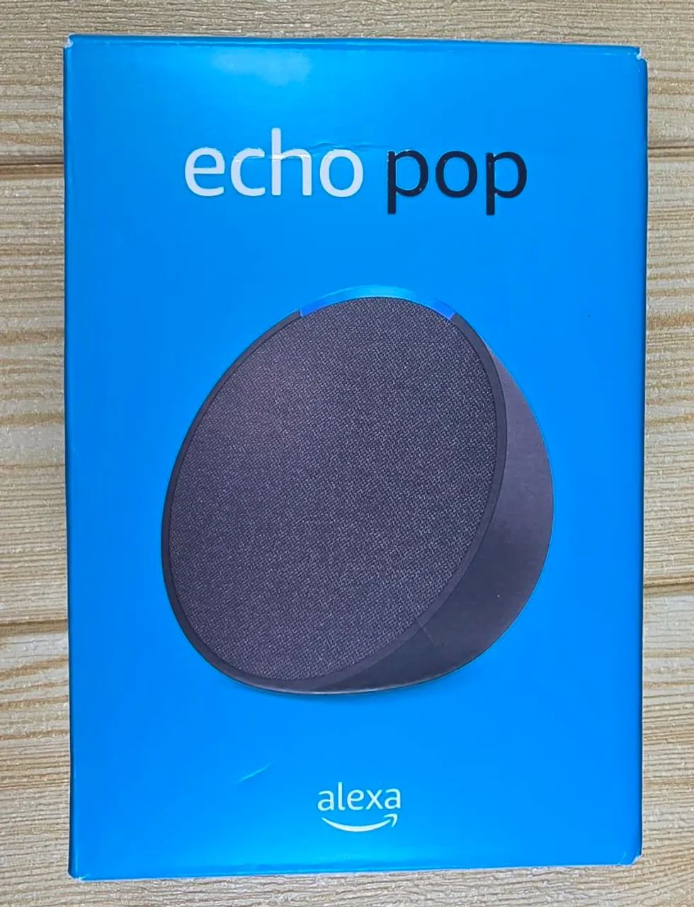Echo Pop Alexa Preta Amazon + Caixa Original + Capa de Silicone Mission. - Foto 2