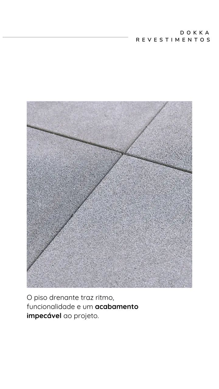 Piso drenante 