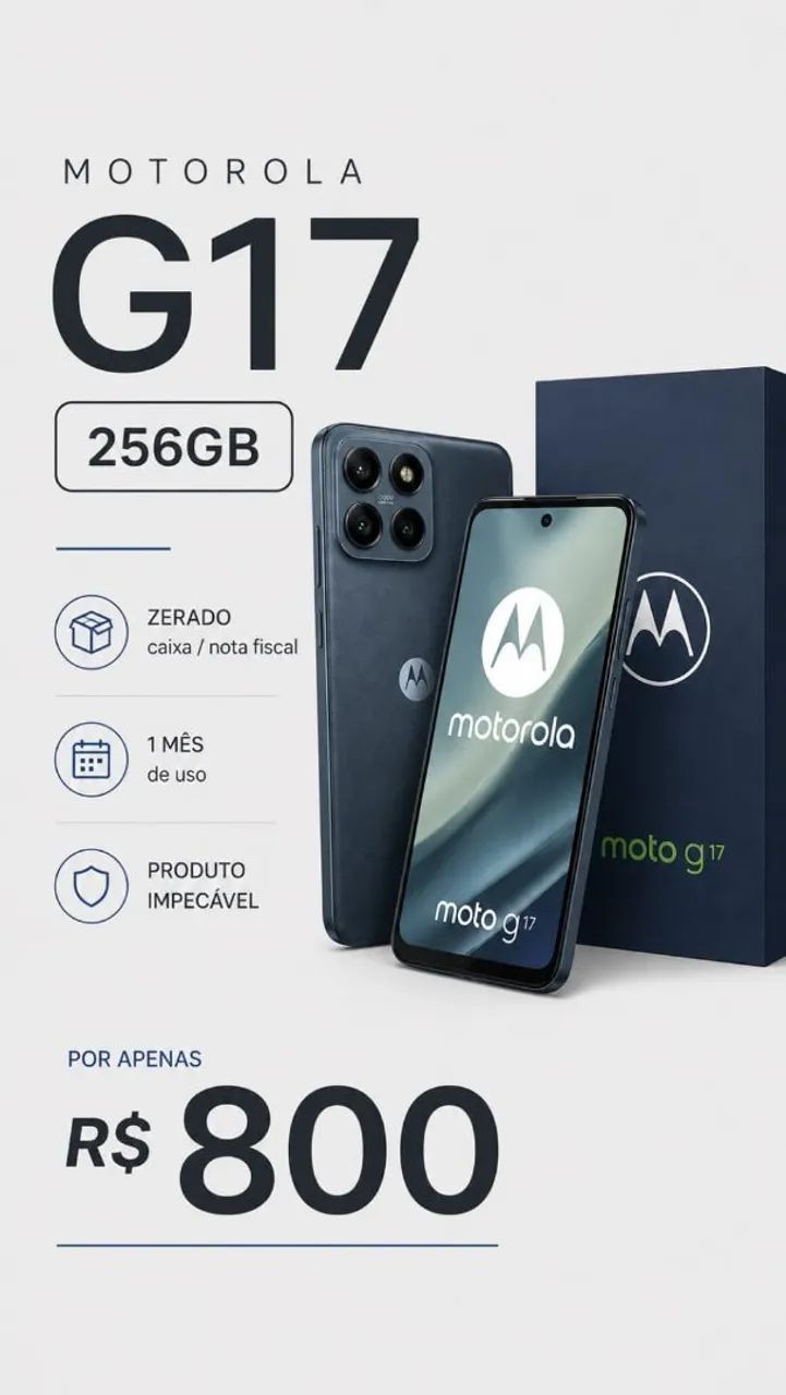 Celular Motorola na caixa