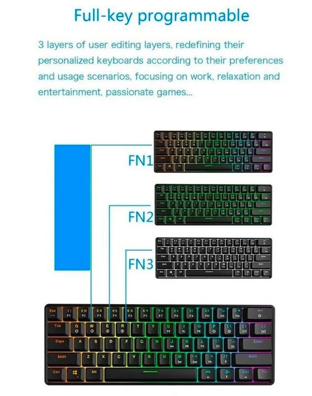 Teclado Skyloong Gk61 - Foto 5