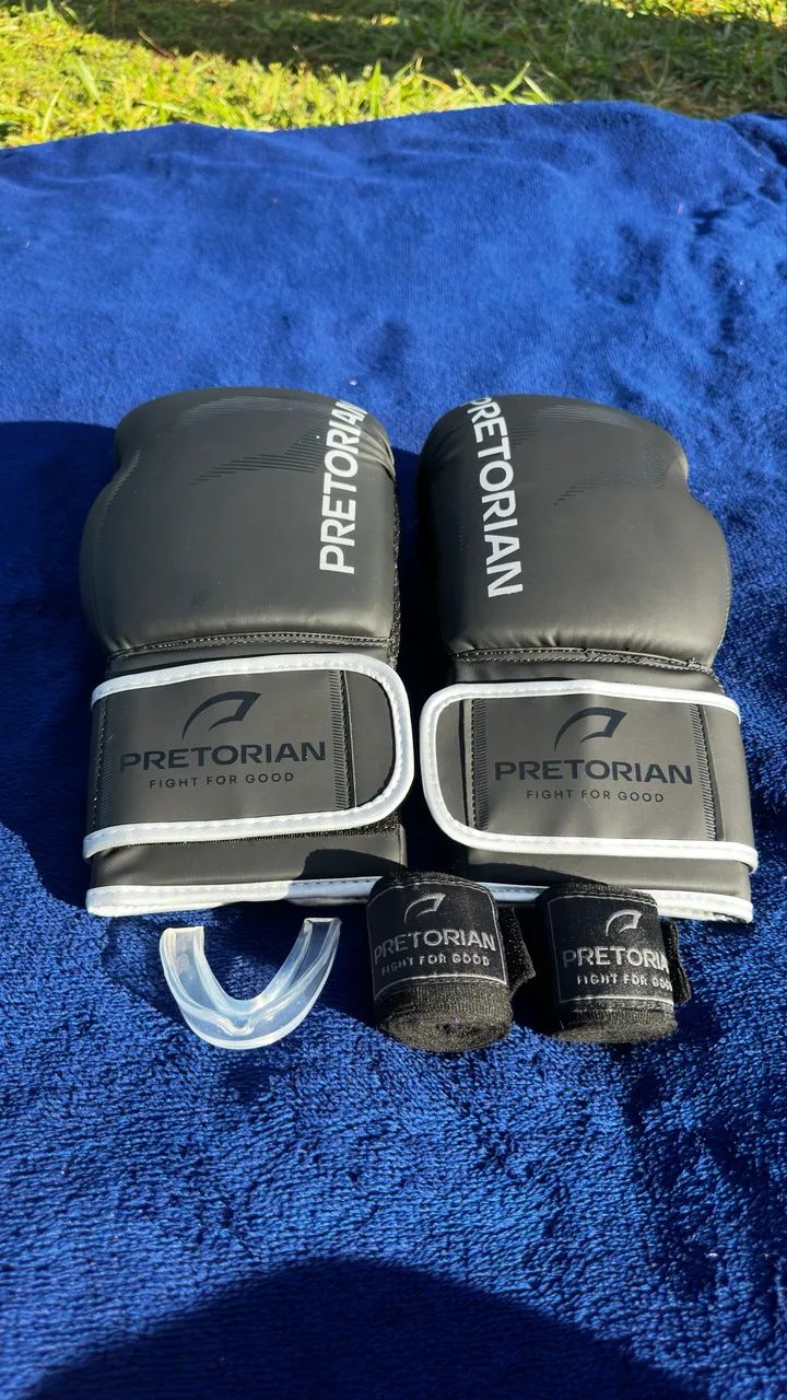 KIT LUVA DE BOXE E MUAY THAI FX2 PRETORIAN - Foto 4
