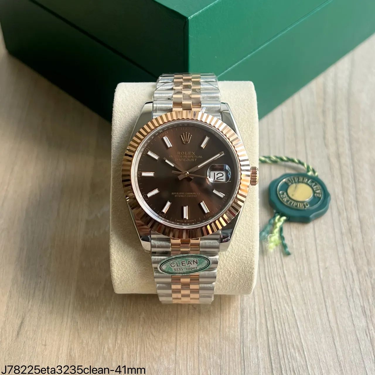 Relógio rolex Day Just aço e ouro misto clean factory  - Foto 4