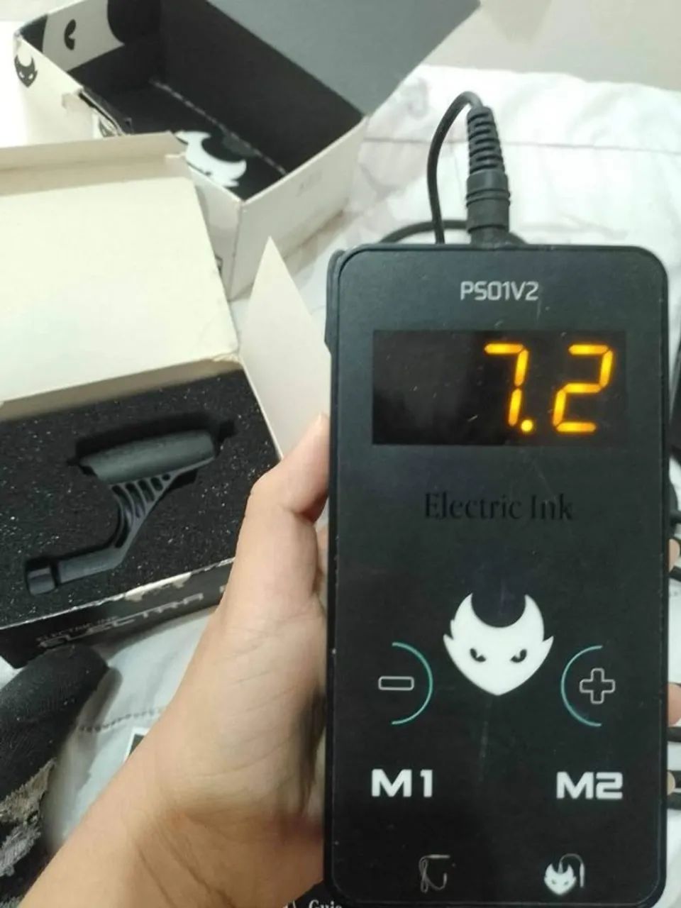 Kit Máquina de Tatuagem com fonte e pedal - Foto 3