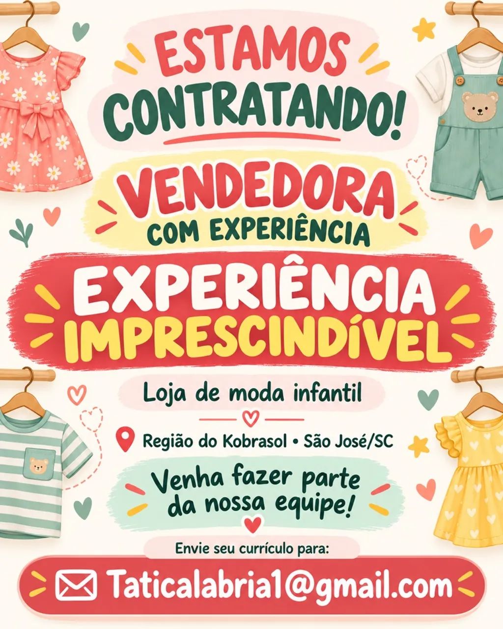 Vaga Vendedora 