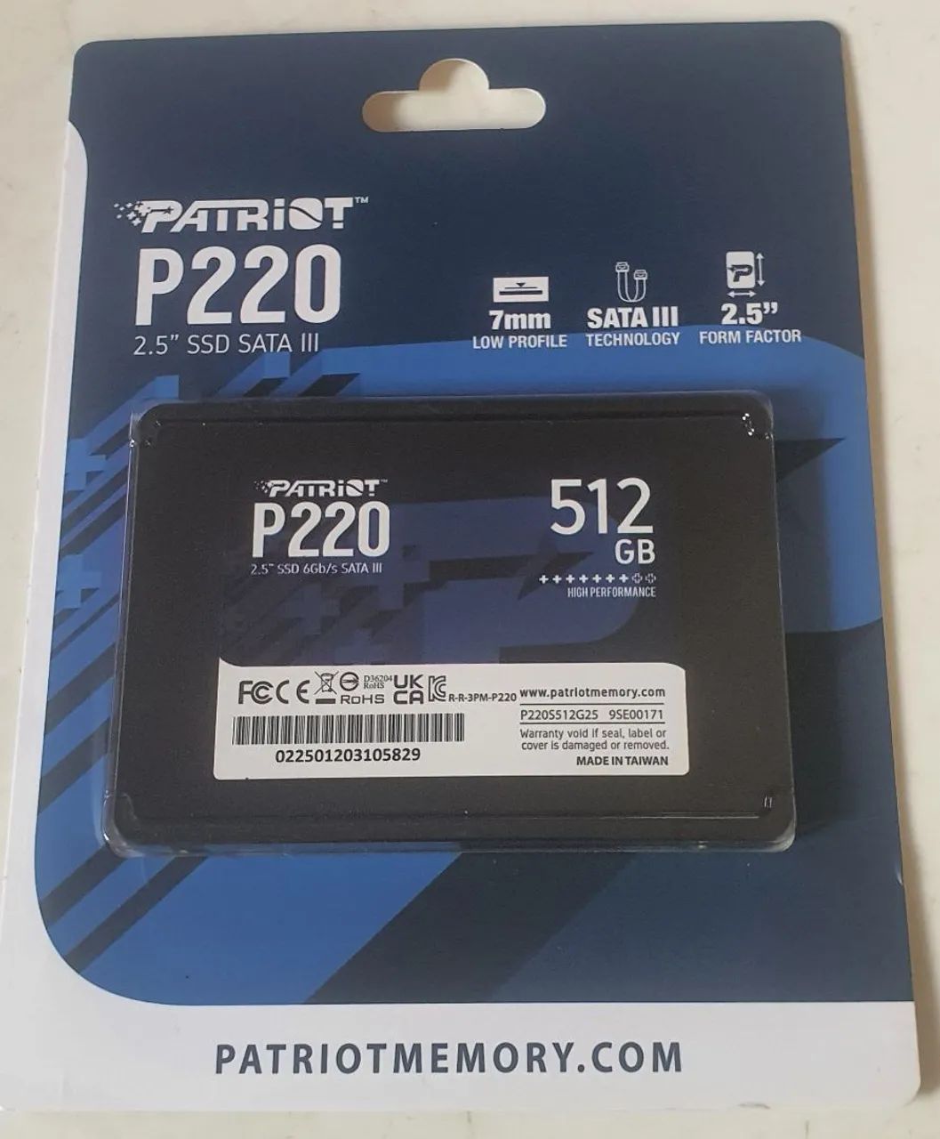 SSD SATA III 512GB PATRIOT