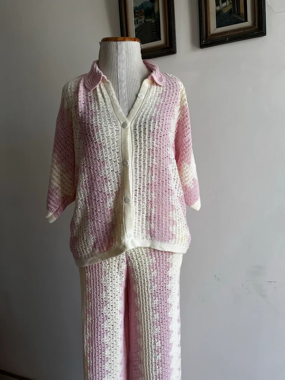 Conjunto em tricô - Foto 4