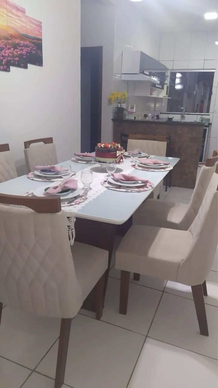 Mesa com 6 cadeiras  - Foto 2