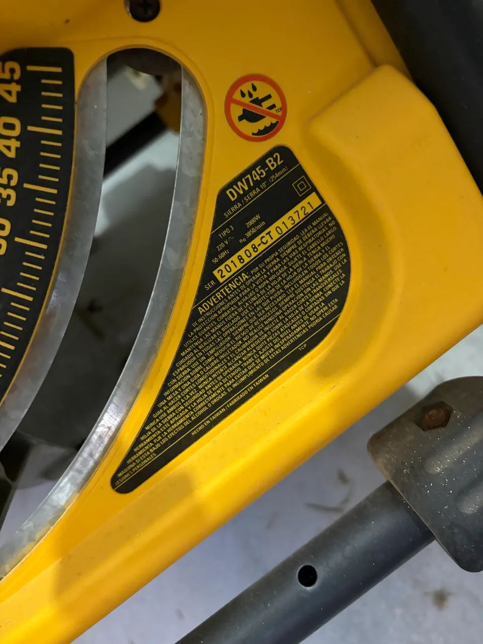 Serra de Bancada Dewalt DW745 B2 - Foto 3