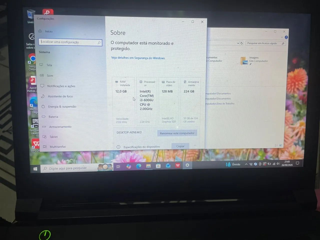 Notebook disponível/ apenas venda