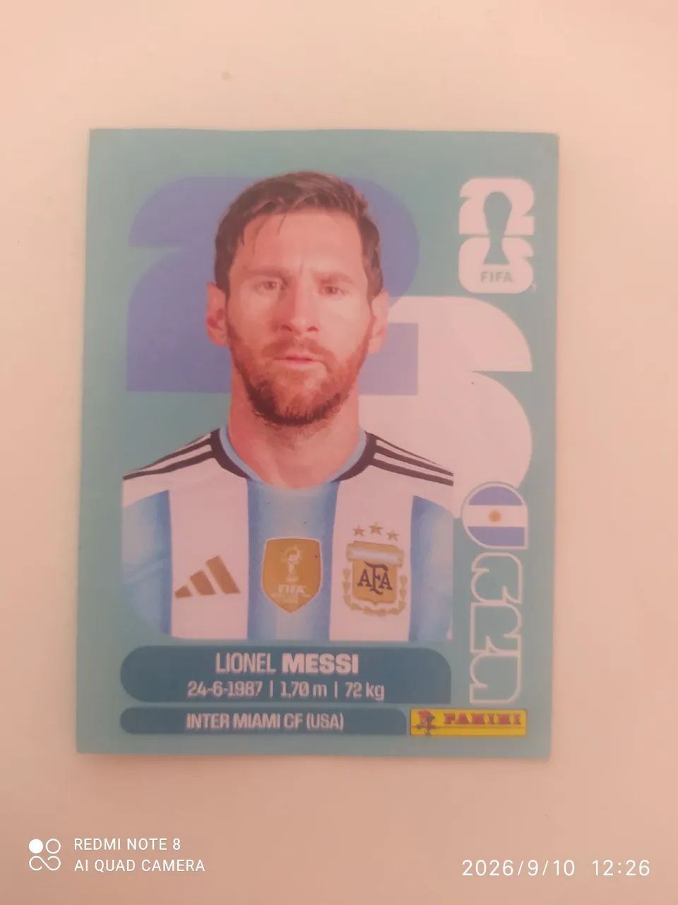 Figurinha Lionel Messi 2026 - Original e em Ótimo Estado ?- Venha conferir ? - Foto 3