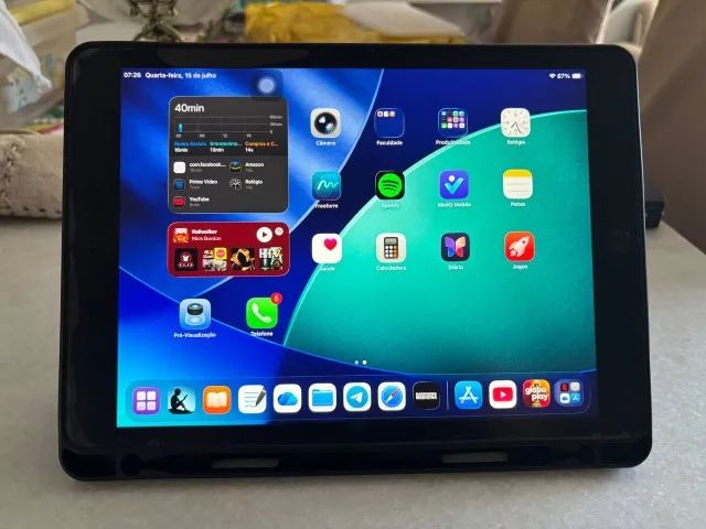 Vendo tablet Ipad 9, acompanha capa teclado
