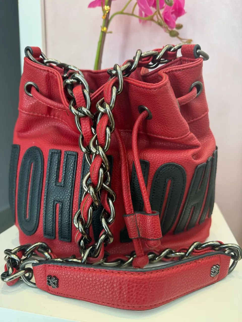 DESAPEGO -  Bolsa JOHN JOHN Bucket Vermelha - R$159 - Foto 3