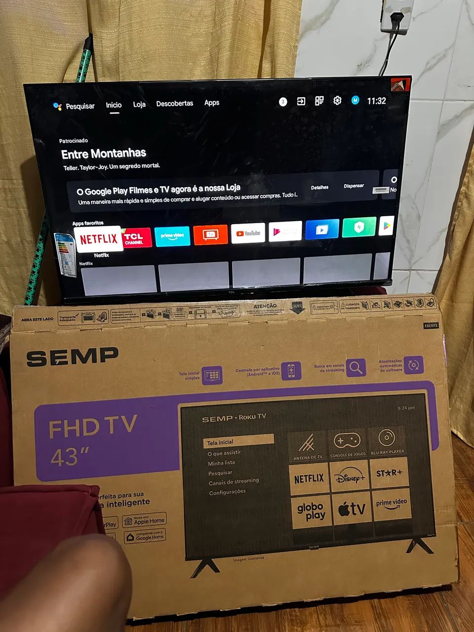 Smart tv TCL Android zerada sem marcas completa modelo novo  - Foto 3