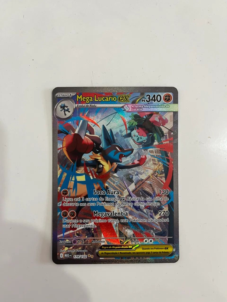 Carta Pokémon Mega Lucario EX 179/32  - Foto 3