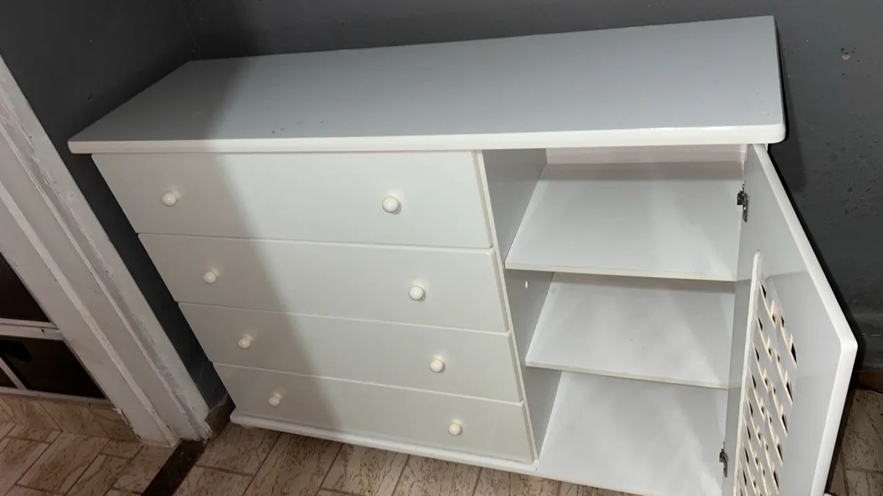 Cômoda bebê trança 100% MDF - Foto 2