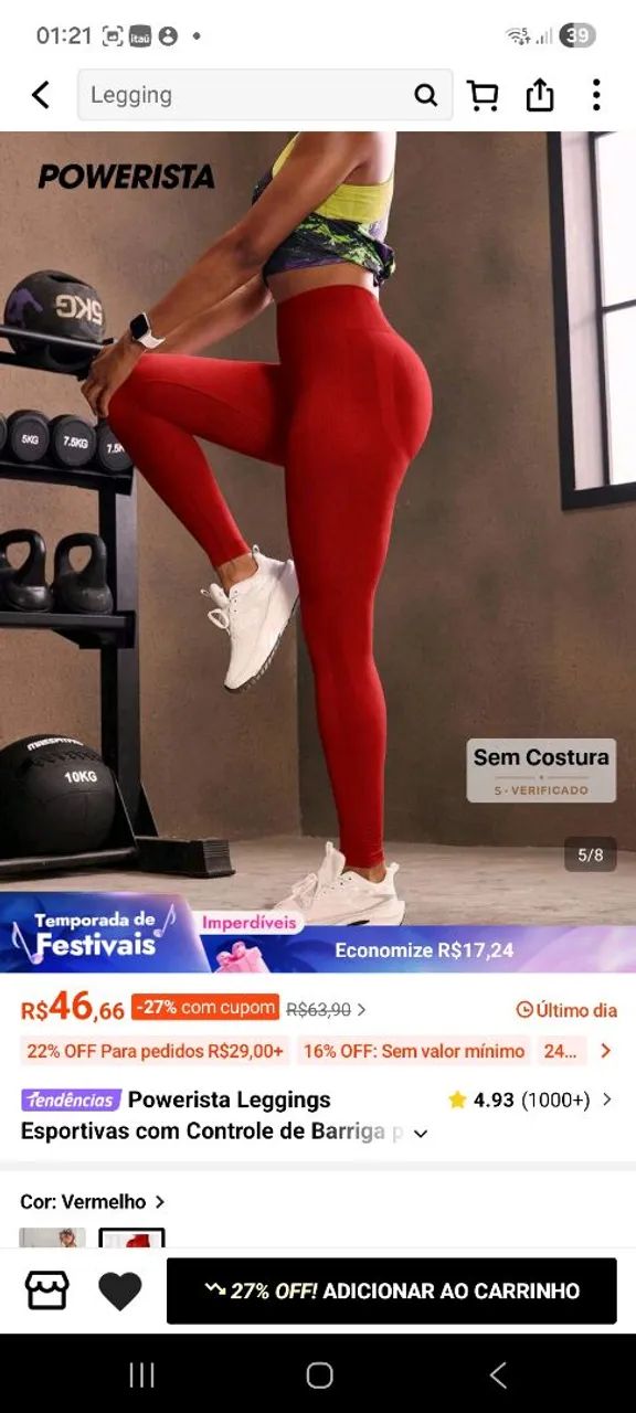 Calça Fitnes Shein - Foto 2