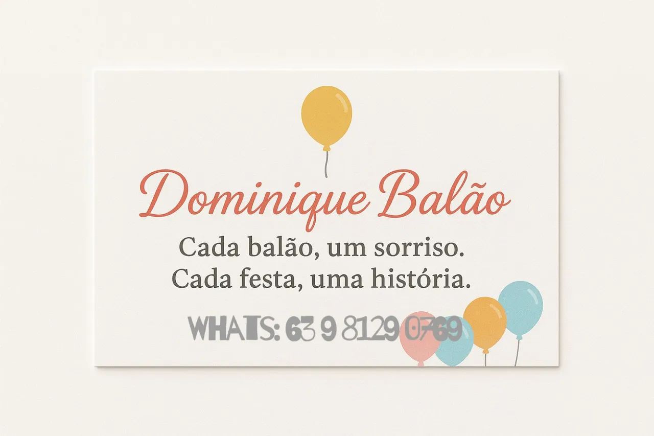 Decoração em Balão 