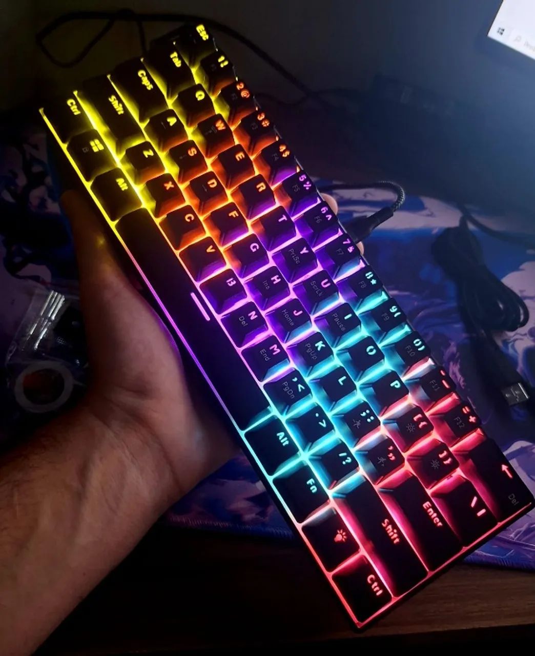 TECLADO MECÂNICO AJAZZ NK61 - COMPACTO E ESTILOSO!