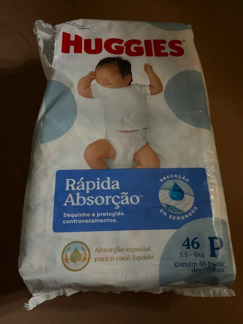 Fralda huggies tam p 