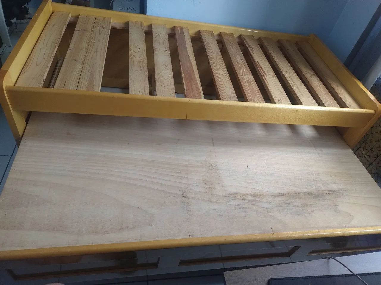 Bicama solteiro com 3 gavetas 