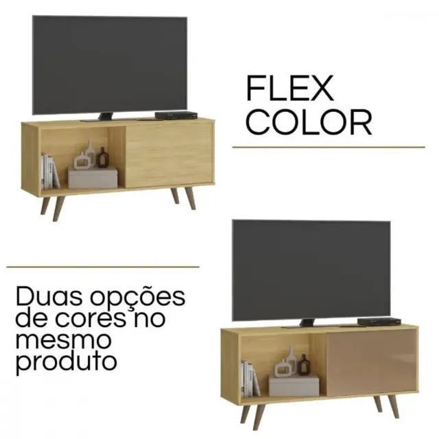 Rack com Painel Malaga para TV até 50 - Foto 5