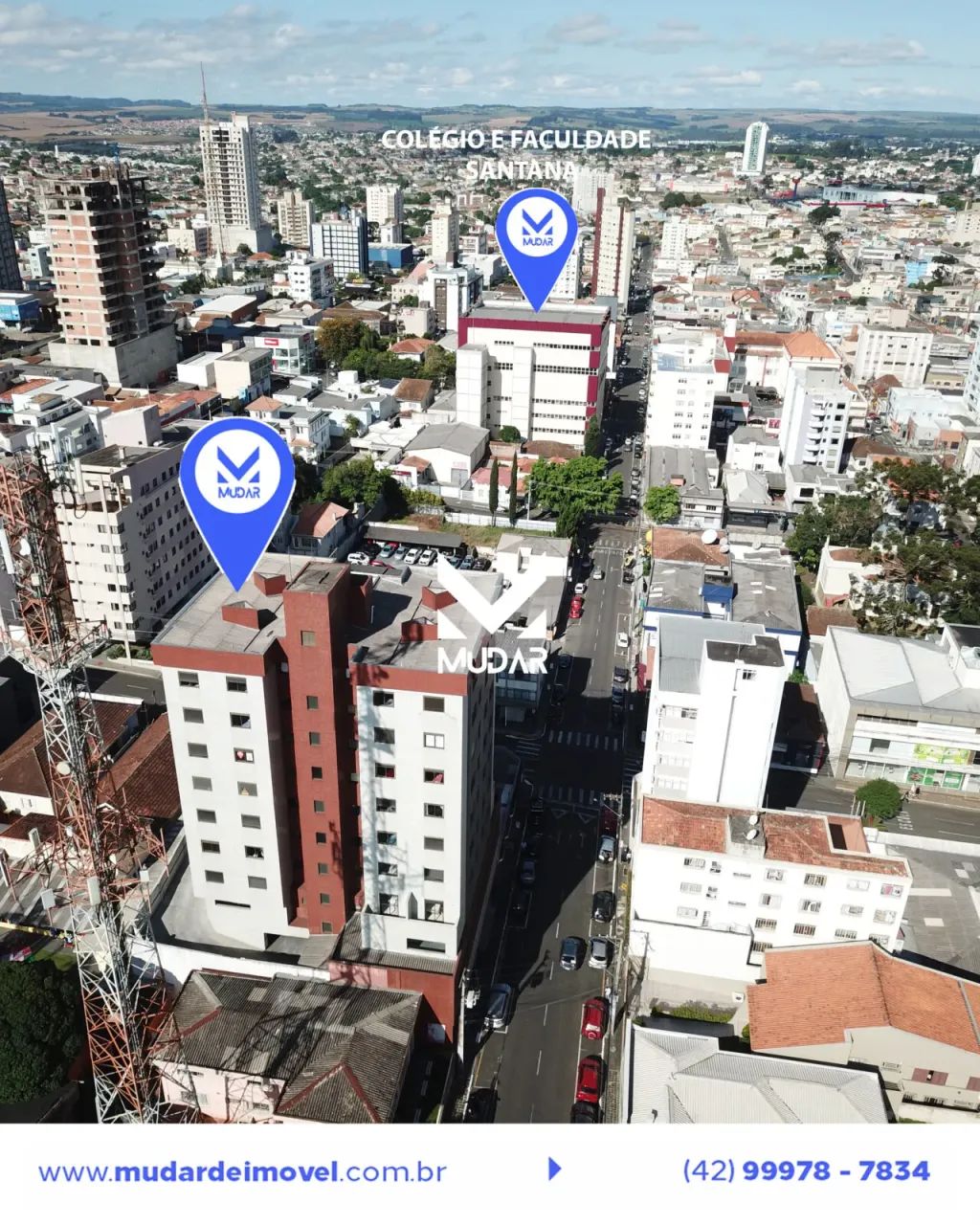 Apartamento com 1 quarto e 1 vaga no Centro de PG  Edifício Aspen Ville - Foto 2