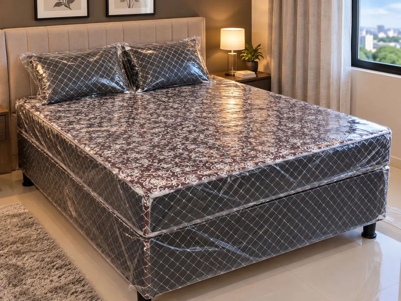 Cama casal box nova direto de fabrica. - Foto 2