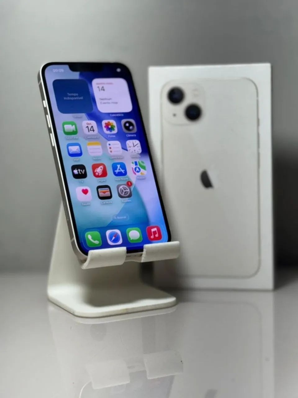5g Original Branco 128gb 13 Iphone Apple ホワイト　86% 13 iPhone Envio (Novo Top Imediato スマートフォン本体