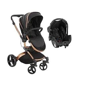 CARRINHO VULKAN + BEBÊ CONFORTO GRID - DZIECO - Foto 2