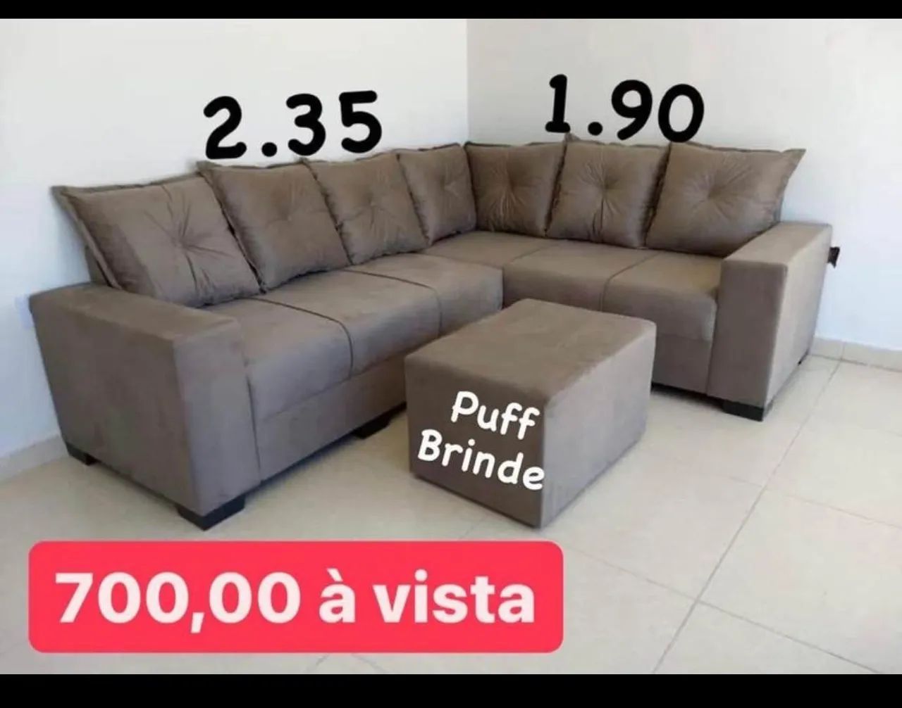 SOFÁ DIRETAMENTE DA FABRICA COM PUFF CENTRAL DE BRINDE ? - Foto 3