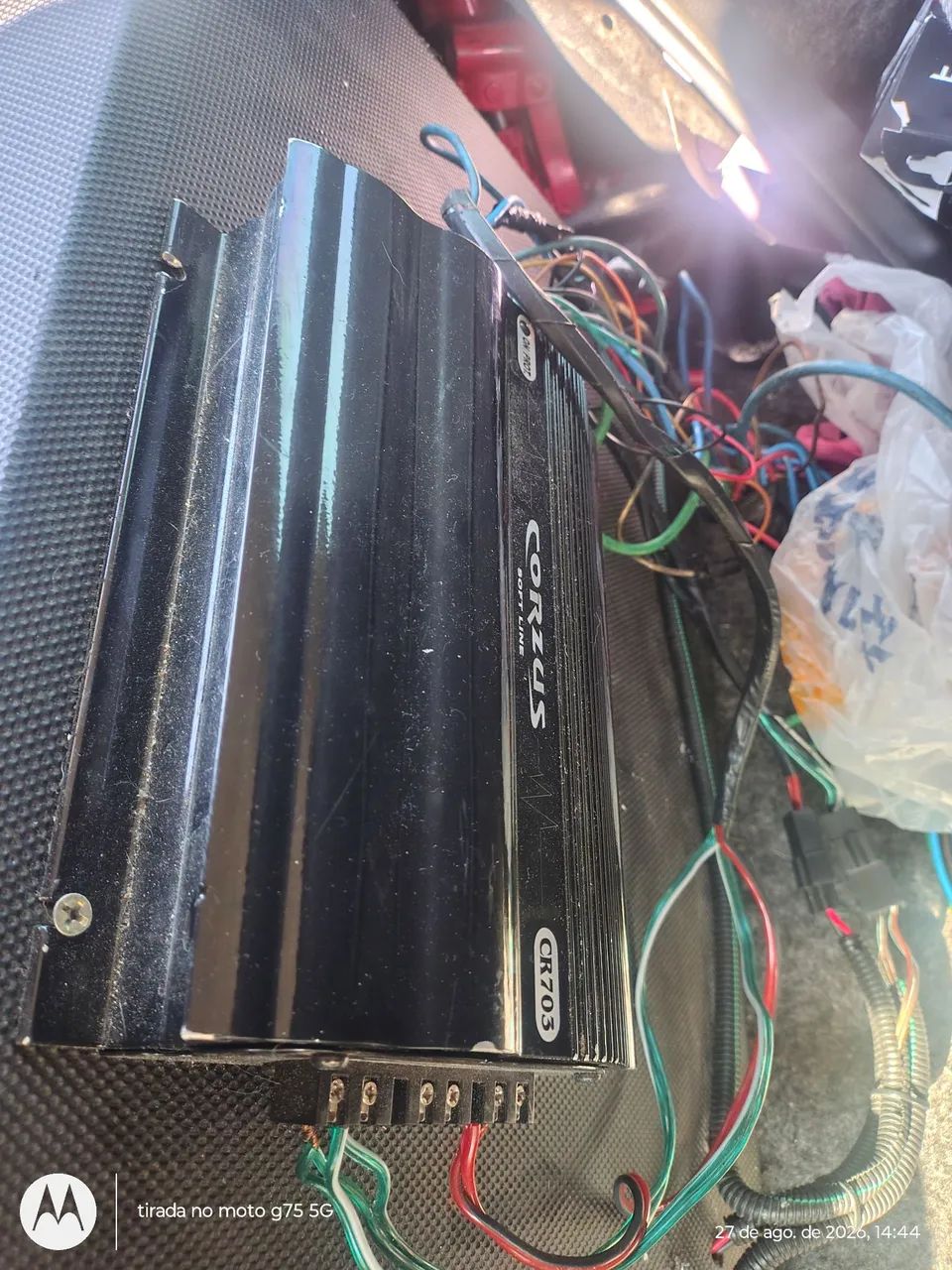 Caixa de som automotivo + potência  - Foto 4