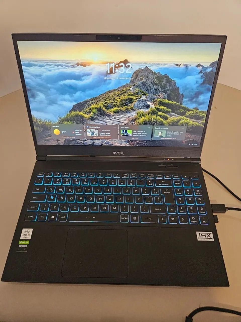 Notebook Gamer Avell - 32gb RAM / RTX 2060 / SSD 1TB + teclado e mouse Logitech - Foto 2