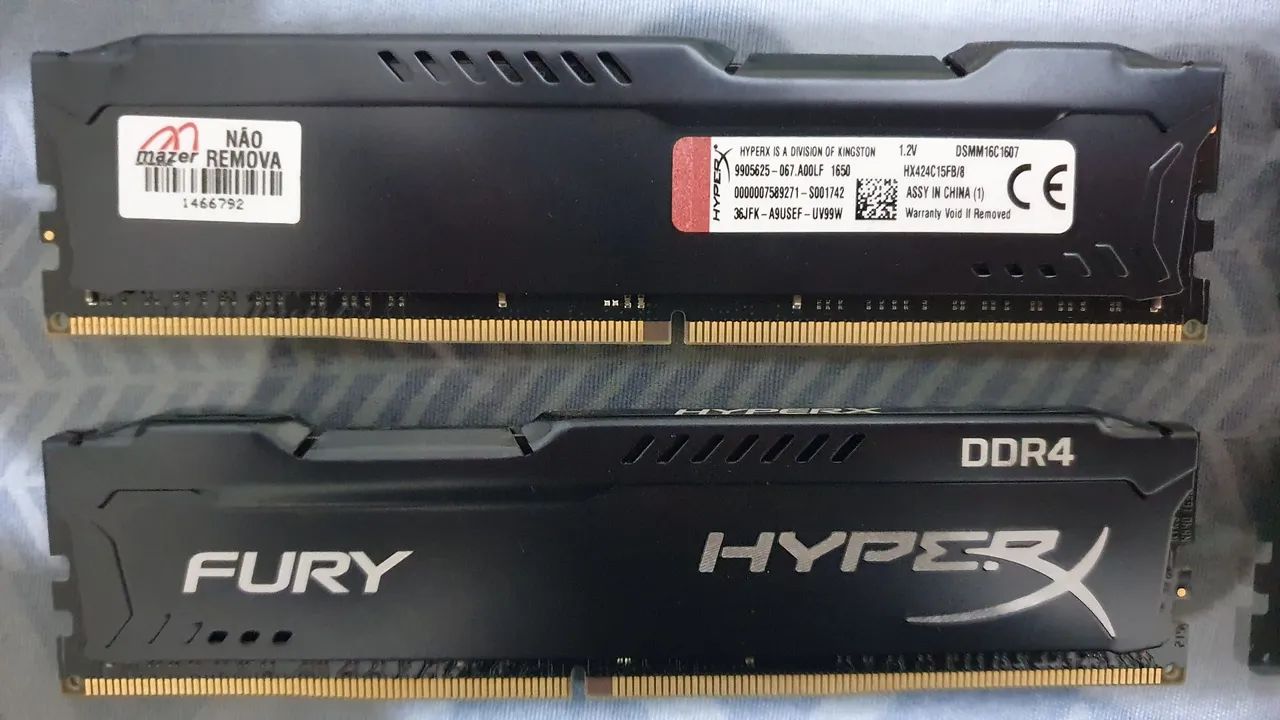 Memória 2x8Gb DDR4 HyperX