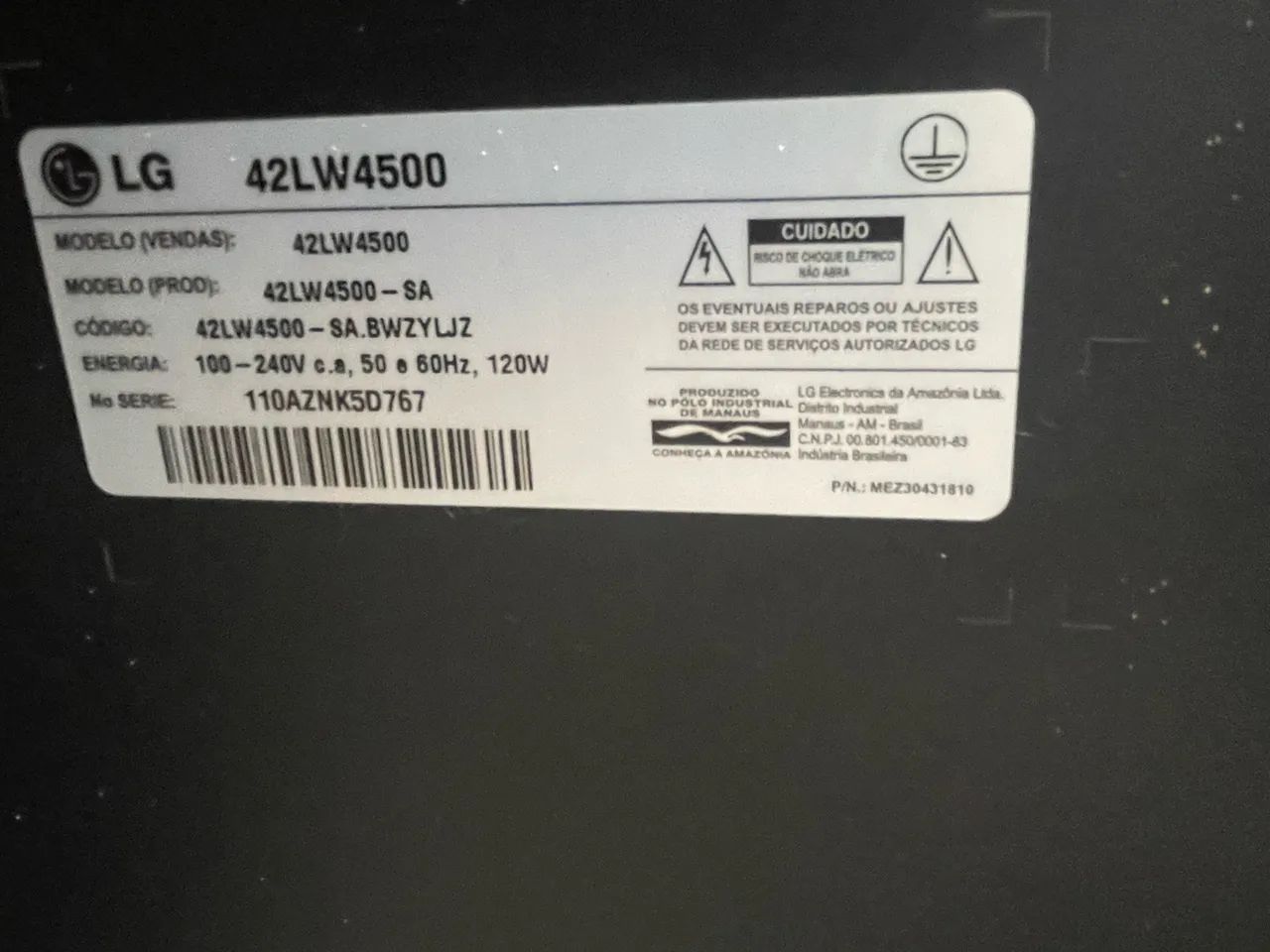 Tv LG 42 polegadas 