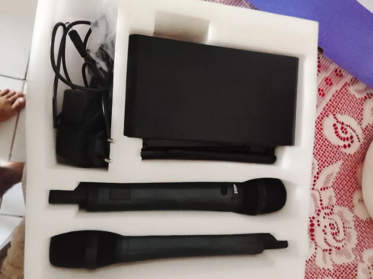 Microfone Duplo Sem Fio MXT MXD4-WRM - Foto 5