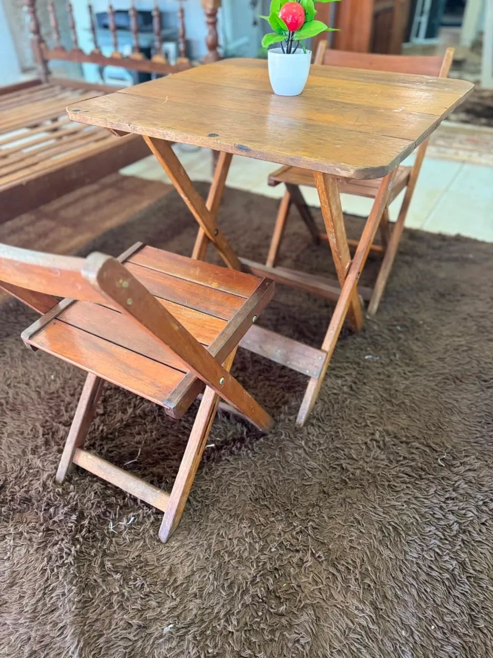 Mesa e cadeiras dobrável - Foto 2
