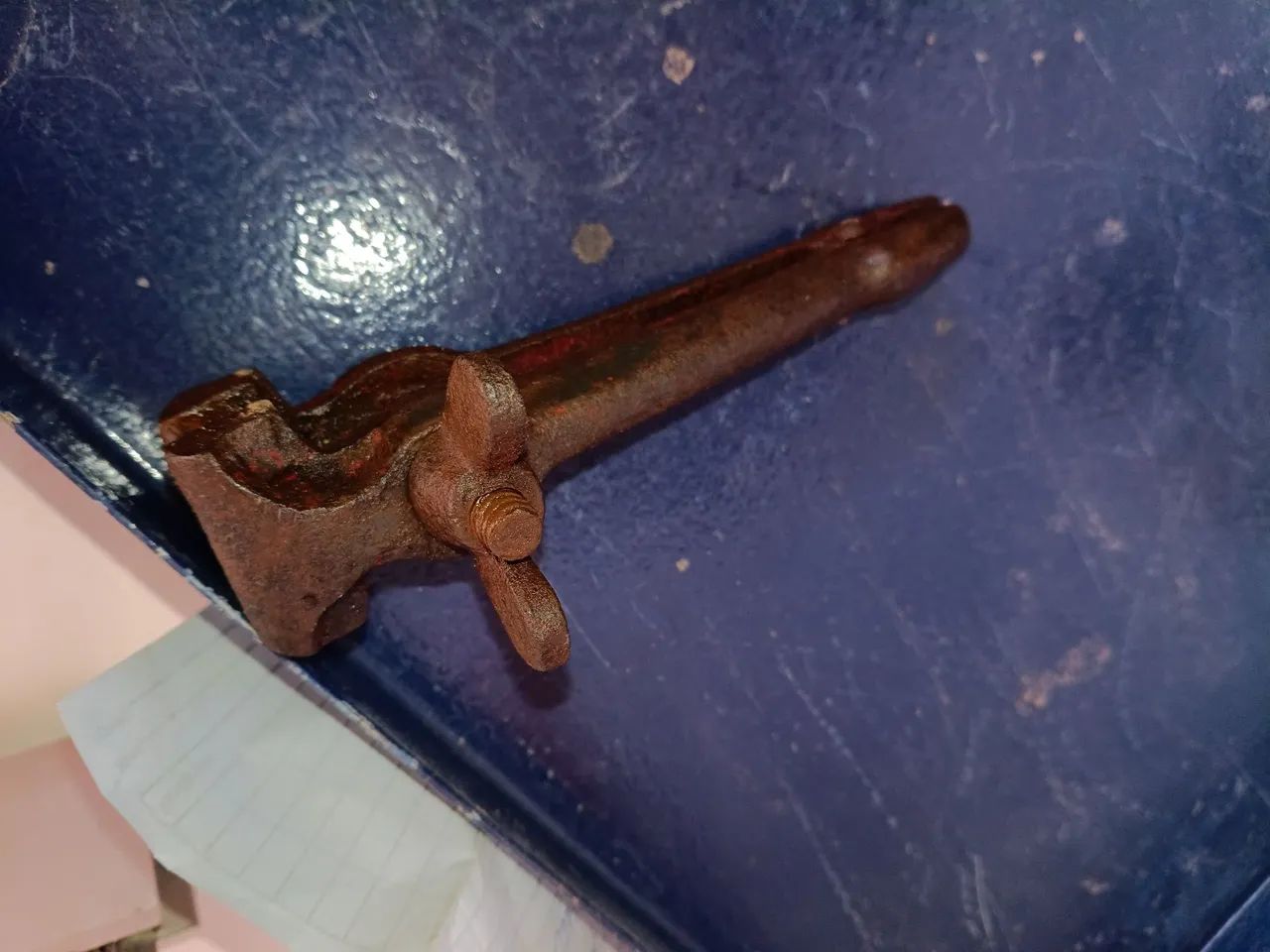 Morsa de mão antiga  - Foto 2