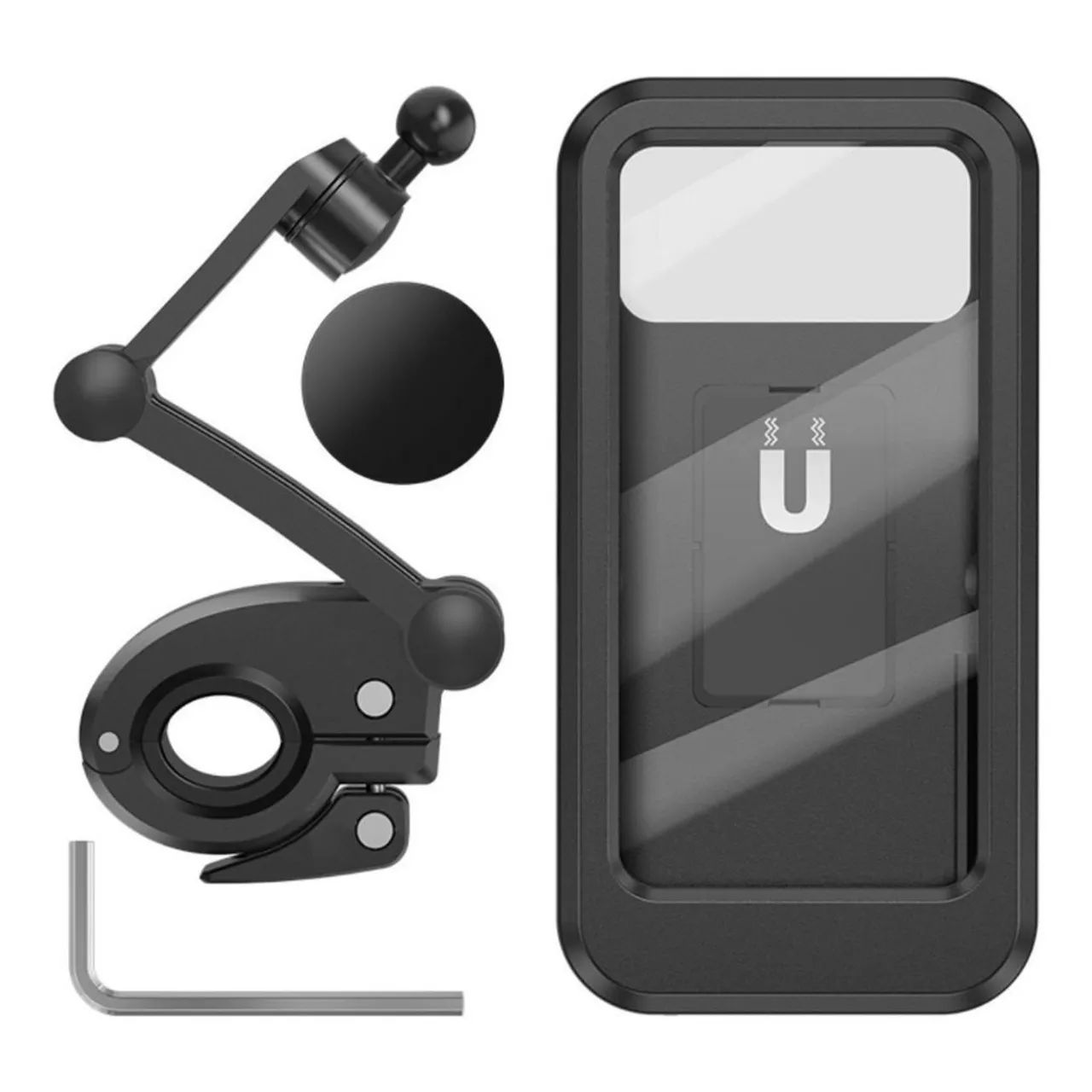 Suporte Porta Celular Moto Bike Á Prova Dágua 360° Articulado 6.5 POLEGADAS - Foto 2