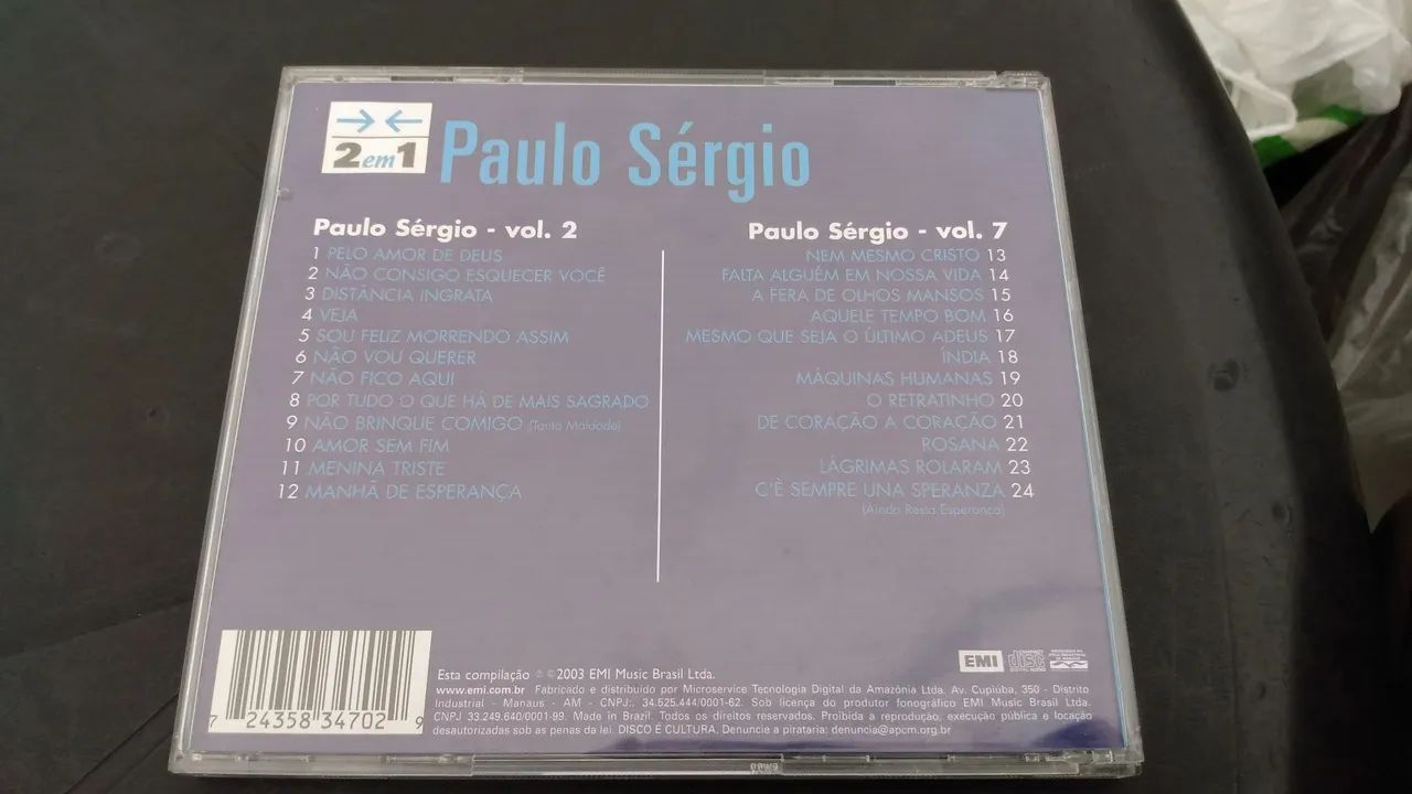 Cd original Paulo Sérgio ótimo estado.  - Foto 2