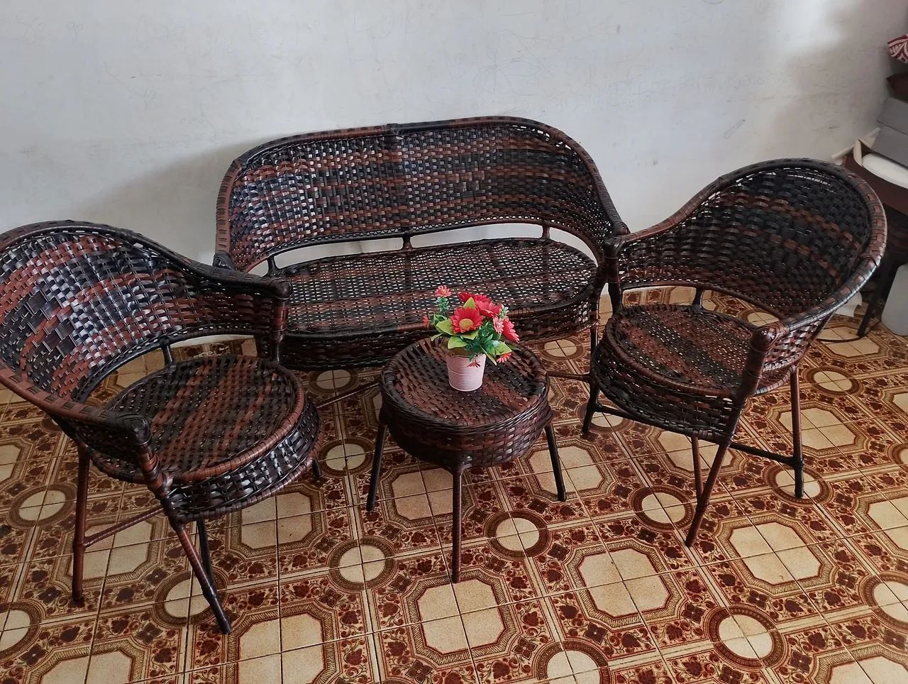 Jogo de sofá de vime sintético  - Foto 2